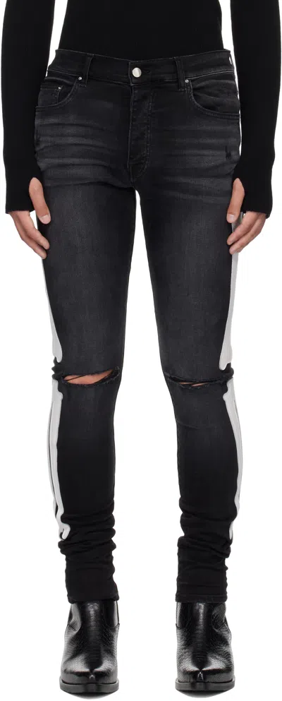 Amiri Black Bones Slash Jeans