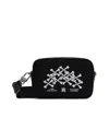 Amiri Black Bones Stacked Camera Case Bag In Black