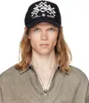 Amiri Black Bones Stacked Trucker Cap In Black