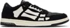 Amiri Black Boucle Skel Top Low Sneakers In Black