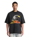 Amiri Eagle Oversized Crewneck T-shirt In Black