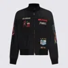 Amiri Bomber Jacket With Embroidered Design And Graphic Print In Black