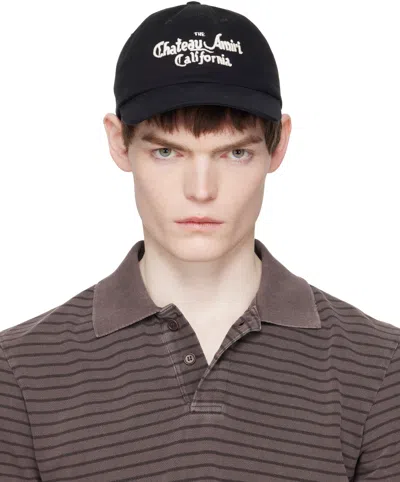 AMIRI BLACK 'CHATEAU AMIRI' DAD CAP