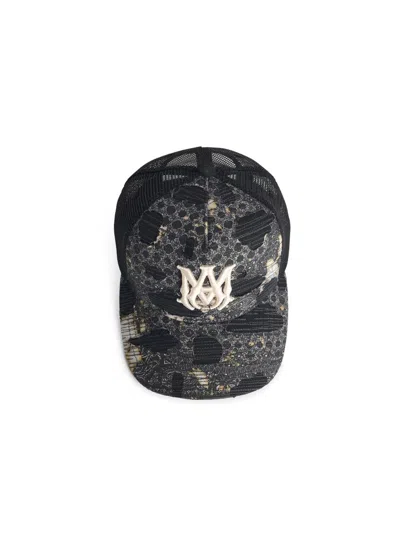 Amiri Black Cotton Cap Men