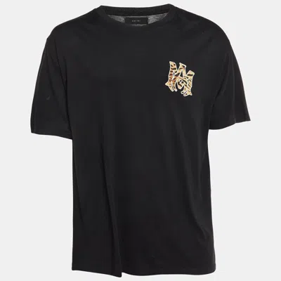 Pre-owned Amiri Black Cotton Crewneck Ma Chinese New Year T-shirt Xl