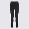 Amiri Casual Trousers With Five Pockets And Embroidery In Black