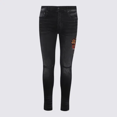 Amiri Black Vintage Patch Skinny Jeans
