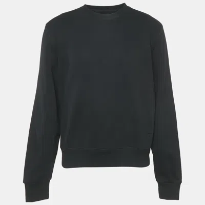 Pre-owned Amiri Black Cotton Knit Round Neck Sweatshirt M