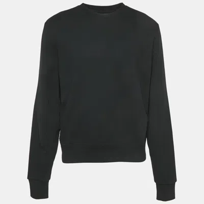 Pre-owned Amiri Black Cotton Knit Round Neck Sweatshirt M