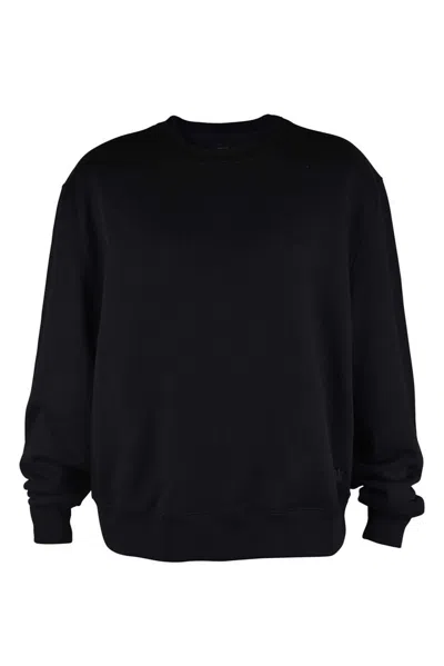 Amiri Black Cotton Sweatshirt With Embroidered Logo