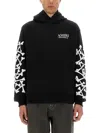Amiri Stacked Bones Print Hoodie In Black