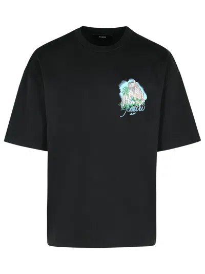 Amiri Black Cotton T-shirt Men
