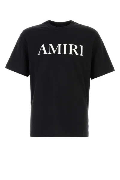 Amiri Cotton T-shirt With Logo Print In Black
