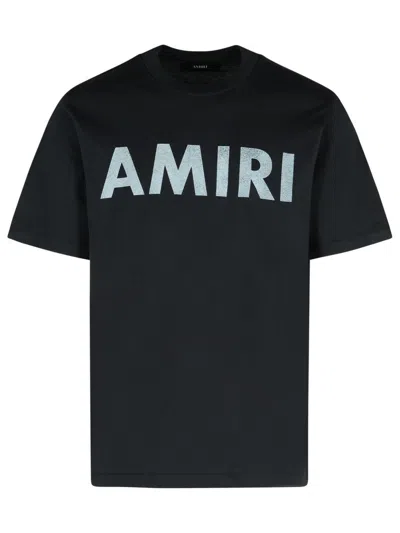 Amiri Stencil Print T Shirt In Black