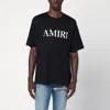 AMIRI AMIRI BLACK COTTON T SHIRT WITH LOGO