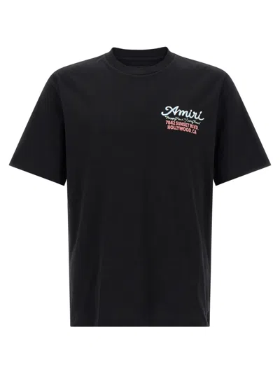 AMIRI BLACK CREWNECK LOGO T-SHIRT