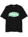 Amiri Mens Black Oval Short-sleeves Relaxed-fit Cotton-jersey T-shirt In Black