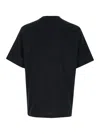 Amiri Logo-embroidered Round Neck T-shirt In Black Cotton In Black