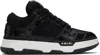 Amiri Ma-1 Croc-effect Trimmed Mesh And Leather Sneakers In Black