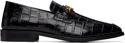 Amiri Black Croc Ma Slip-on Loafers