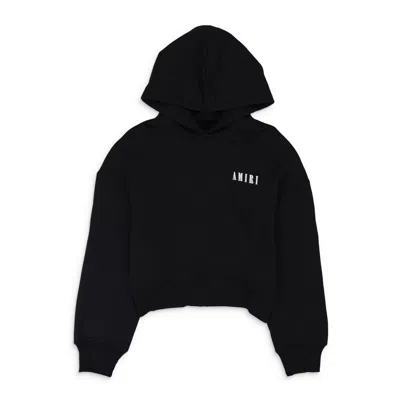 Amiri Black Cropped Hoodie