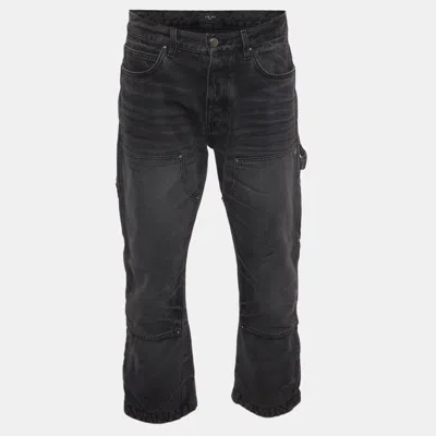Pre-owned Amiri Black Denim Straight Leg Carpenter Jeans M/waist 34"
