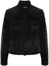 AMIRI BLACK DISTRESSED MA DENIM JACKET