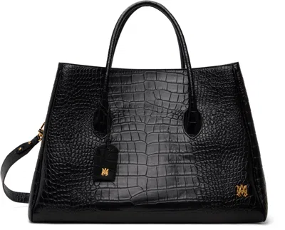 Amiri Black Embossed Croc Honey 50 Tote