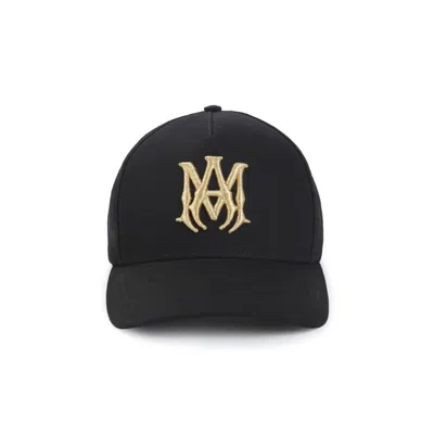 Amiri Black Embroidered Baseball Hat