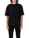 Amiri Tonal Logo Oversized Cotton T-shirt In Black