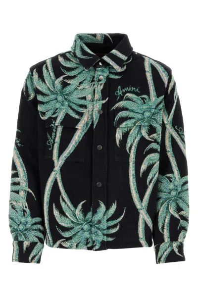 AMIRI BLACK EMBROIDERED SHIRT