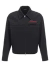 Amiri Embroidered Jacket With Front Pocket And Collar In Black