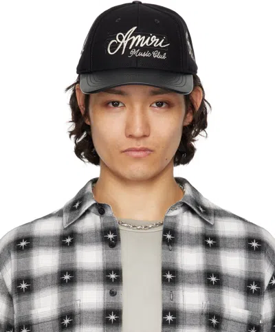 AMIRI BLACK HOLLYWOOD 'MUSIC CLUB' CAP