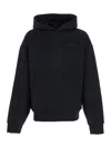 Amiri Black Hoodie With Fixed Hood And Logo Lettering On Front And Rear In Black