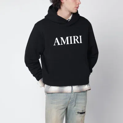 Amiri Black Hoodie With Logo Men
