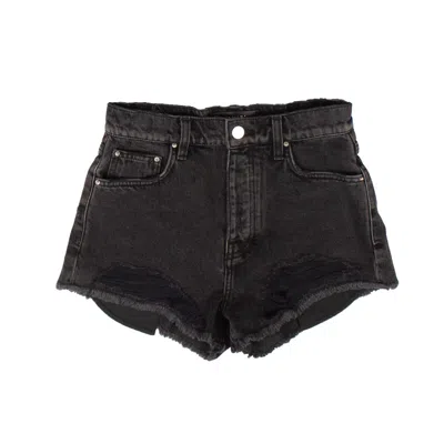Pre-owned Amiri Black Hot Pants Thrasher Shorts Size 28 $570