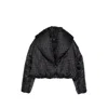 Amiri Black Ma Quad Shawl Down Jacket In Black