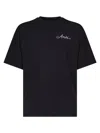 Amiri Mens Black Crystal Script-logo Cotton-jersey T-shirt In Black