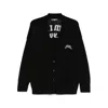 Amiri Hollywood Knitwear Cardigan Front Pockets In Black