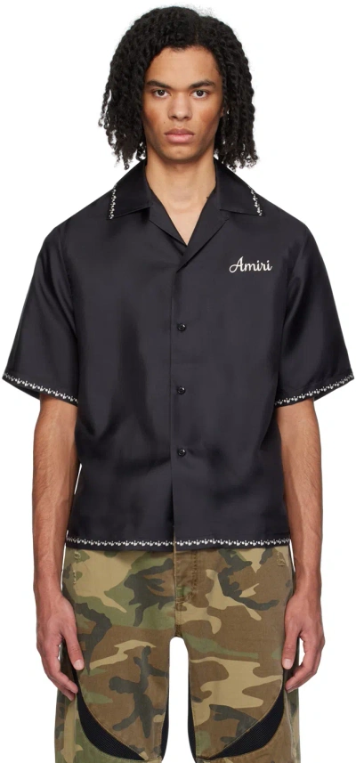 Amiri Black Lanesplitters Shirt In Black-silk