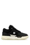 AMIRI BLACK LEATHER AND FABRIC MA-1 SNEAKERS