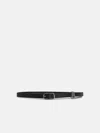 Amiri Black Leather Belt In Black