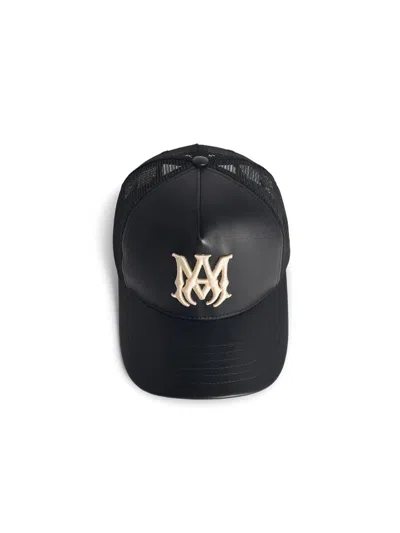 AMIRI AMIRI BLACK LEATHER CAP