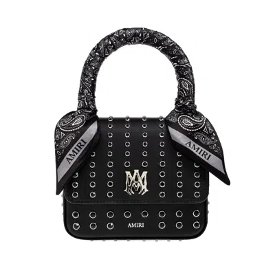 Amiri Black Leather Handbag