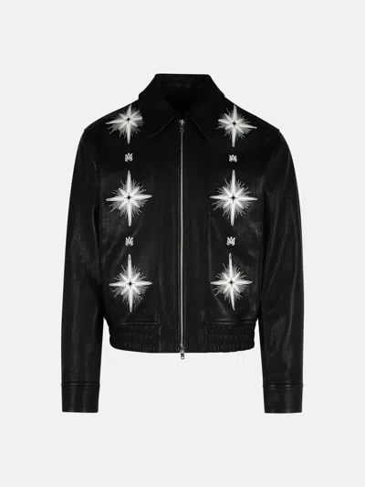 Amiri Black Leather Jacket
