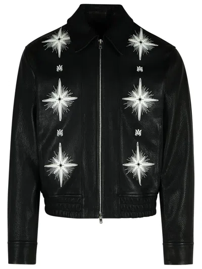 AMIRI AMIRI BLACK LEATHER JACKET MEN