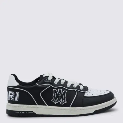 Amiri Vintage Leather Sneakers With Logo Details For Men In Black