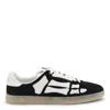 Amiri Black Leather Sneakers With White Details