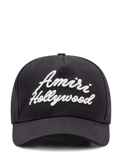 Amiri Black Logo Baseball Cap