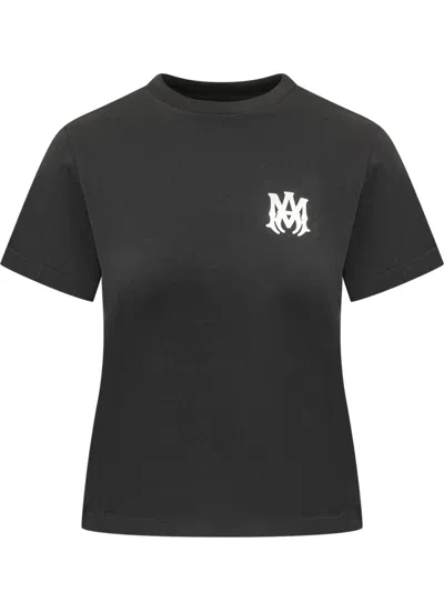 Amiri Black Logo Crew Neck T-shirt